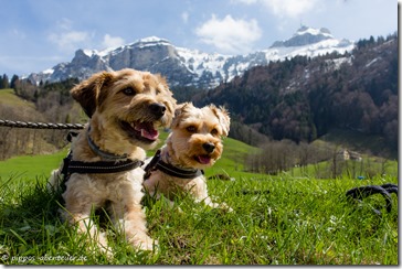 Pippo und Fine vor dem Hoher Kasten